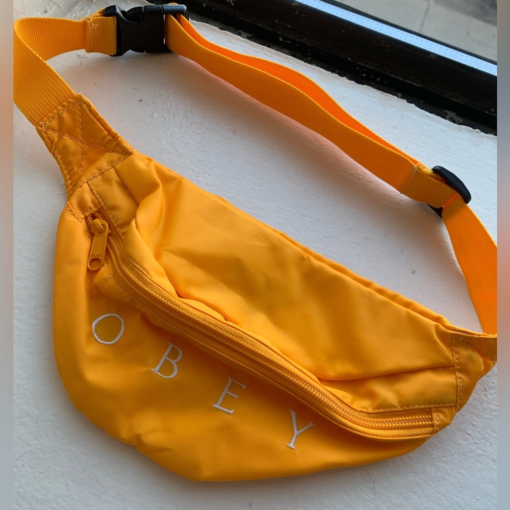 OBEY Drop Out waist bag mustard yellow